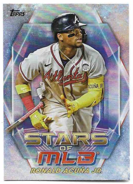 Stars of MLB RONALD ACUNA JR. 2023 Topps Series 1 Baseball