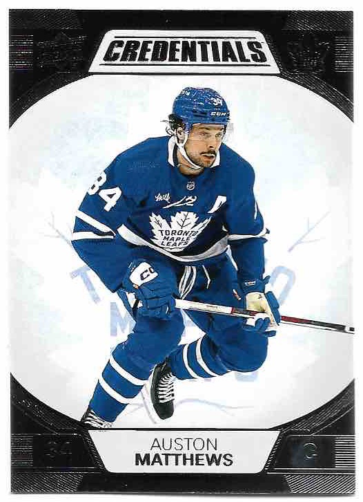 AUSTON MATTHEWS 22-23 UD Credentials