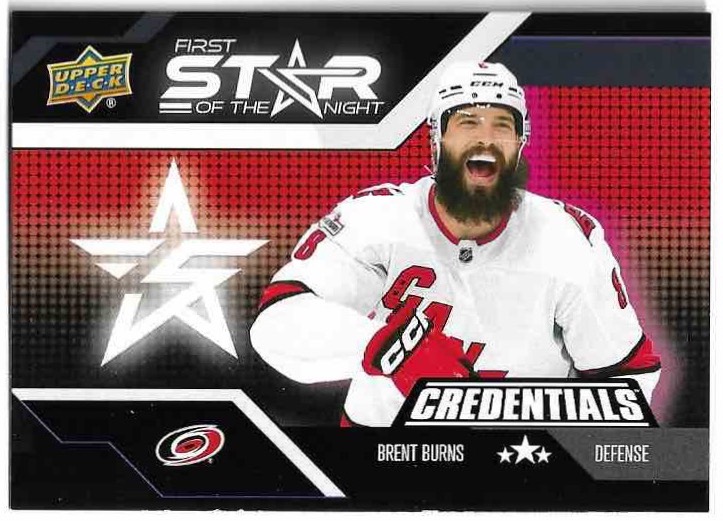 Star of the Night BRENT BURNS 22-23 UD Credentials