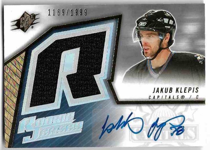Auto Jersey Rookie JAKUB KLEPIŠ 05-06 UD SPx /1999
