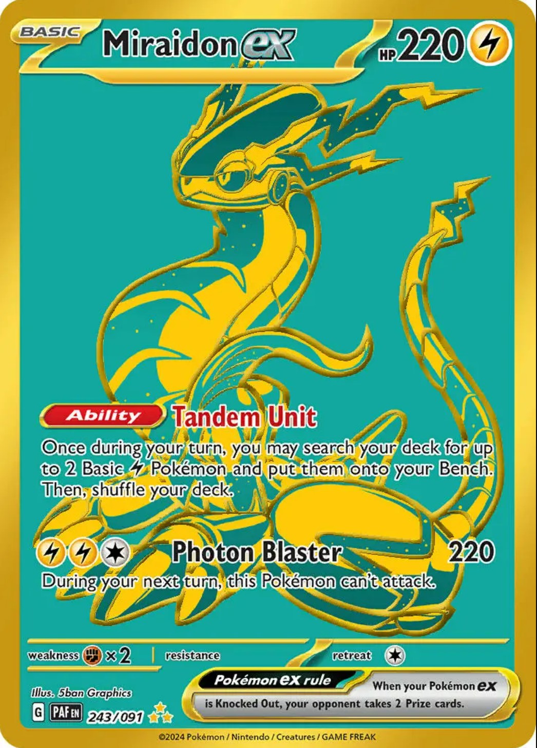 Secret Rare - MIRAIDON EX
