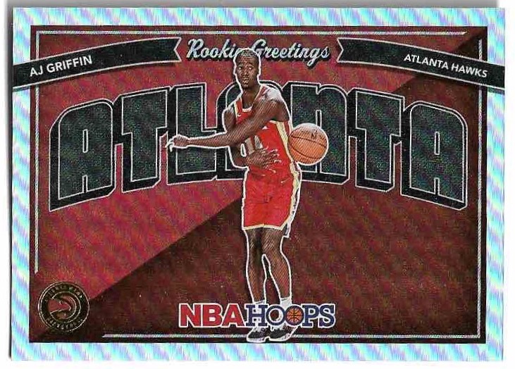 Holo Rookie Greetings AJ GRIFFIN 22-23 Panini Hoops Basketball