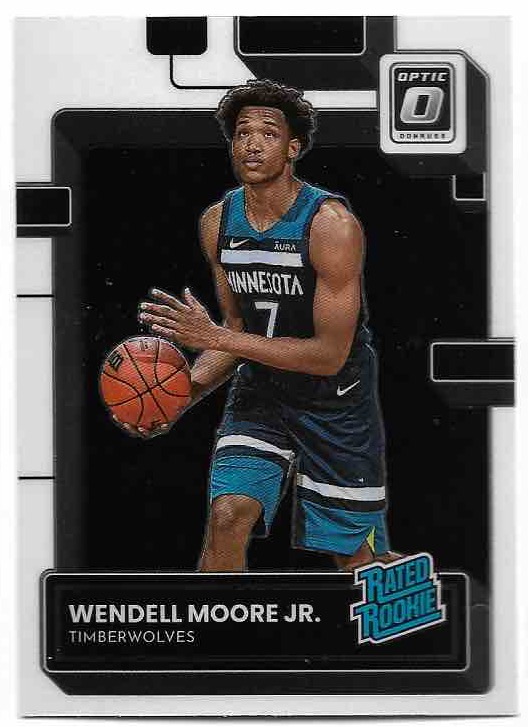 Rated Rookie WENDELL MOORE JR. 22-23 Panini Donruss Optic Basketball