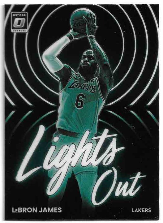 Lights Out LEBRON JAMES 22-23 Panini Donruss Optic Basketball