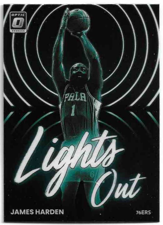 Lights Out JAMES HARDEN 22-23 Panini Donruss Optic Basketball