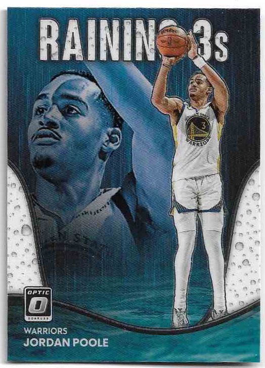 Raining 3s JORDAN POOLE 22-23 Panini Donruss Optic Basketball