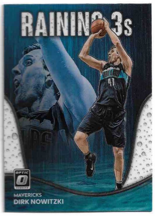 Raining 3s DIRK NOWITZKI 22-23 Panini Donruss Optic Basketball