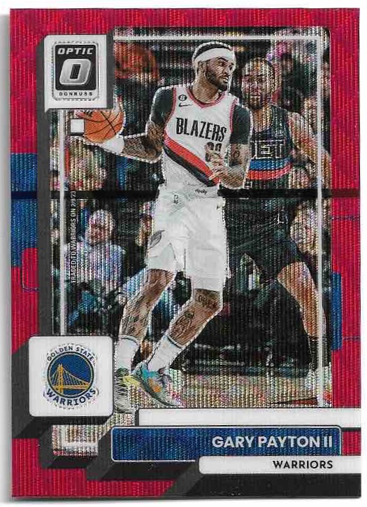 Red Wave GARY PAYTON II 22-23 Panini Donruss Optic Basketball (vynechaný efekt)
