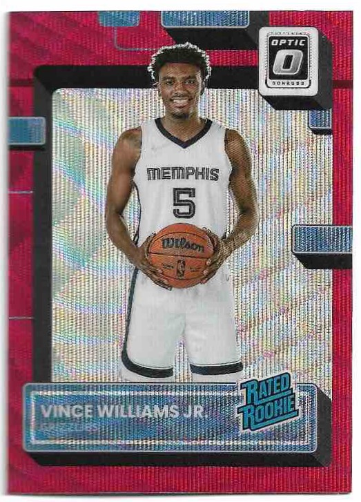 Red Wave Rated Rookie VINCE WILLIAMS JR. 22-23 Panini Donruss Optic Basketball