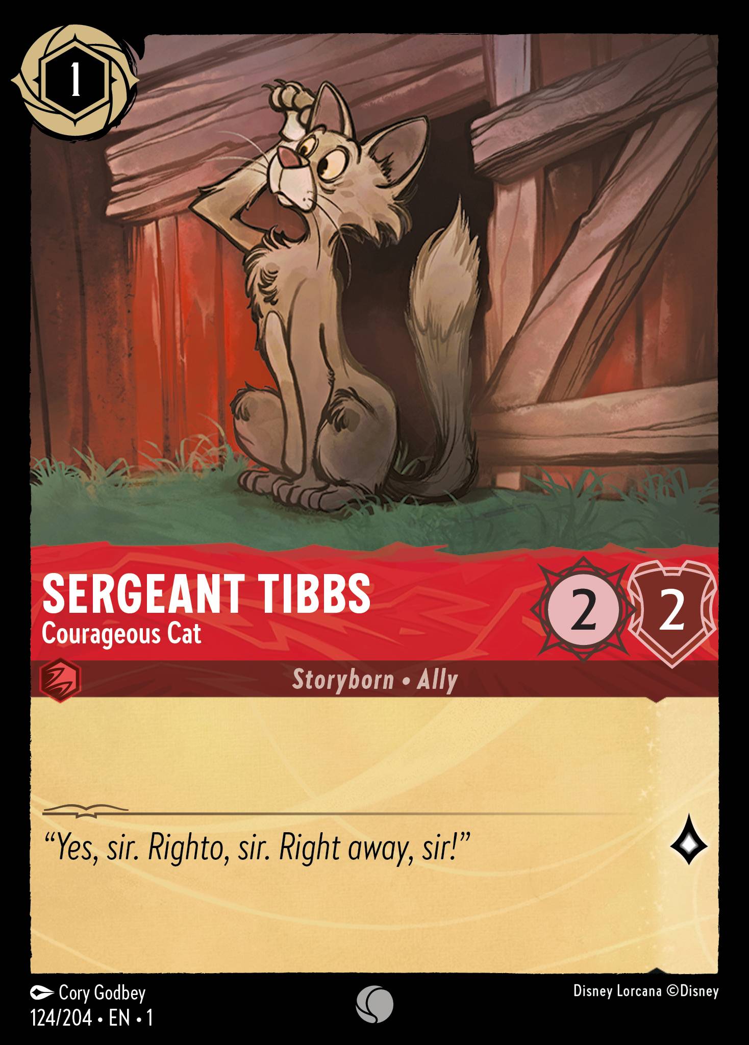 SERGEANT TIBBS - Courageous Cat