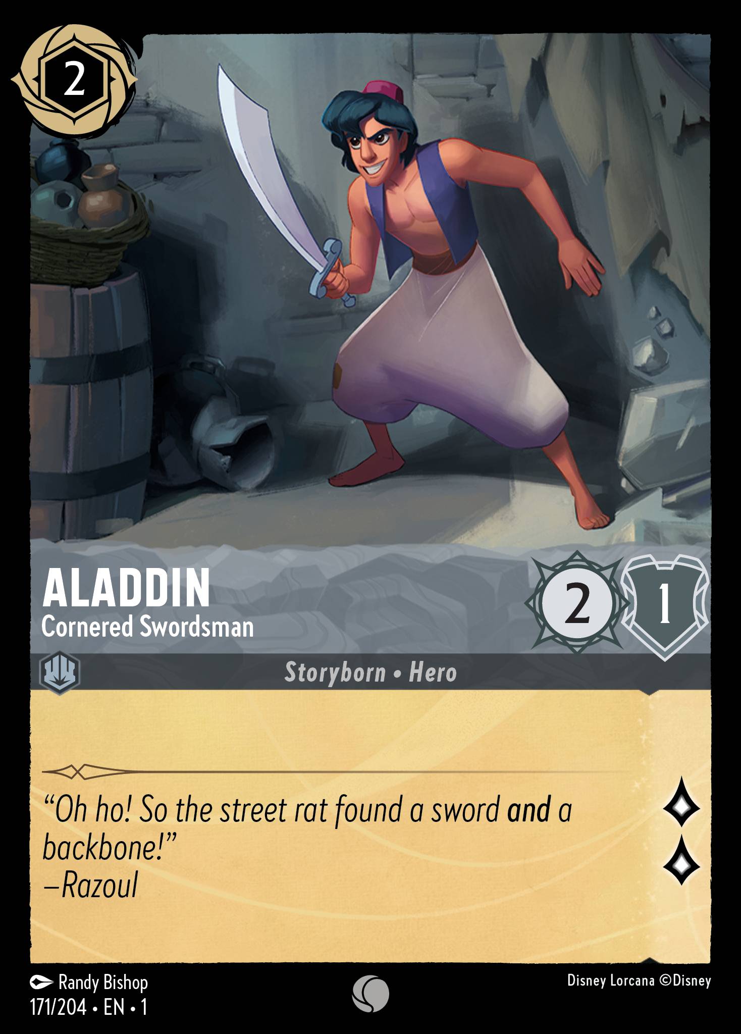 ALADDIN - Cornered Swordsman