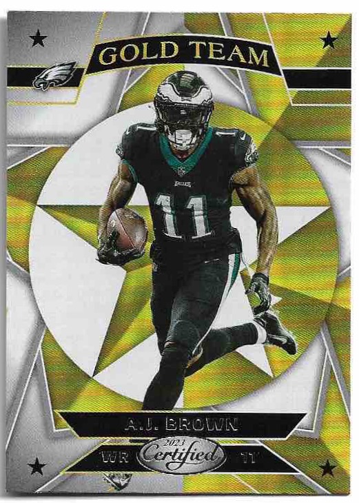 Gold Team A. J. BROWN 2023 Panini Certified Football