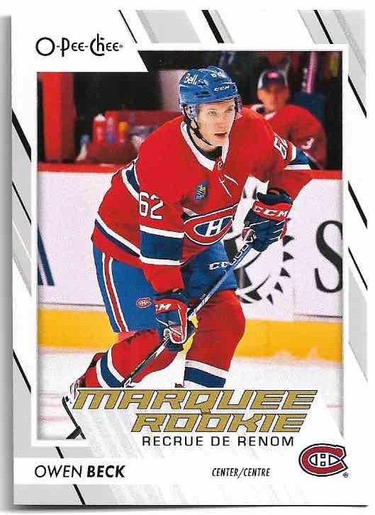 Marquee Rookie OWEN BECK 23-24 UD O-Pee-Chee OPC