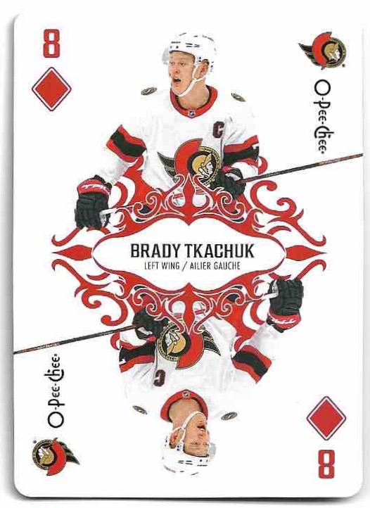 Playing Cards BRADY TKACHUK 23-24 UD O-Pee-Chee OPC