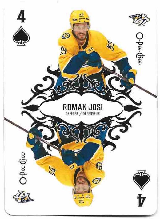 Playing Cards ROMAN JOSI 23-24 UD O-Pee-Chee OPC