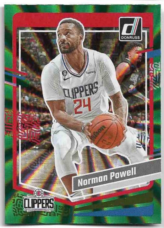 Holo Green Laser NORMAN POWELL 23-24 Panini Donruss Basketball