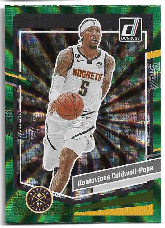 Holo Green Laser KENTAVIOUS CALDWELL-POPE 23-24 Panini Donruss Basketball