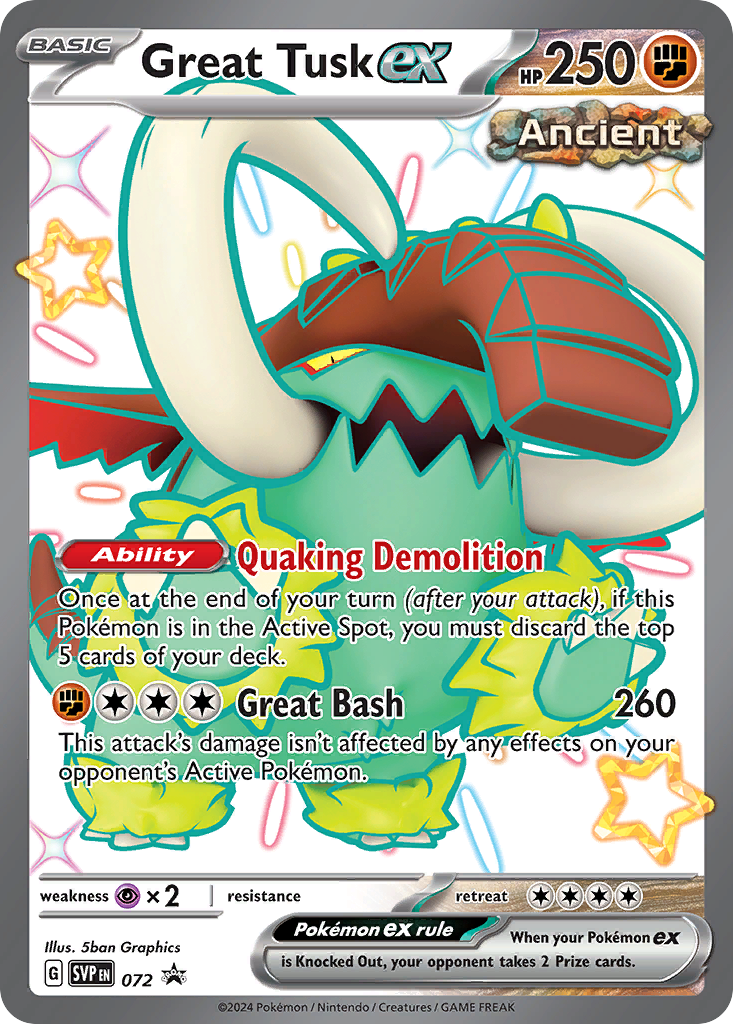 Promo - Shiny Ultra Rare - GREAT TUSK EX