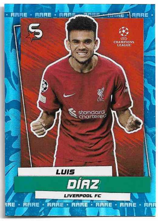 Rare LUIS DIAZ 22-23 Topps UEFA Superstars