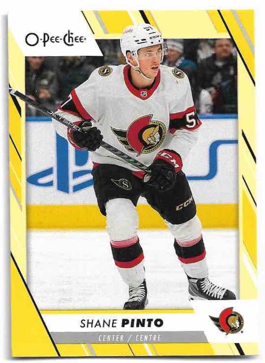 Yellow Border SHANE PINTO 23-24 UD O-Pee-Chee OPC