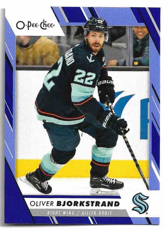 Blue Border OLIVER BJORKSTRAND 23-24 UD O-Pee-Chee OPC