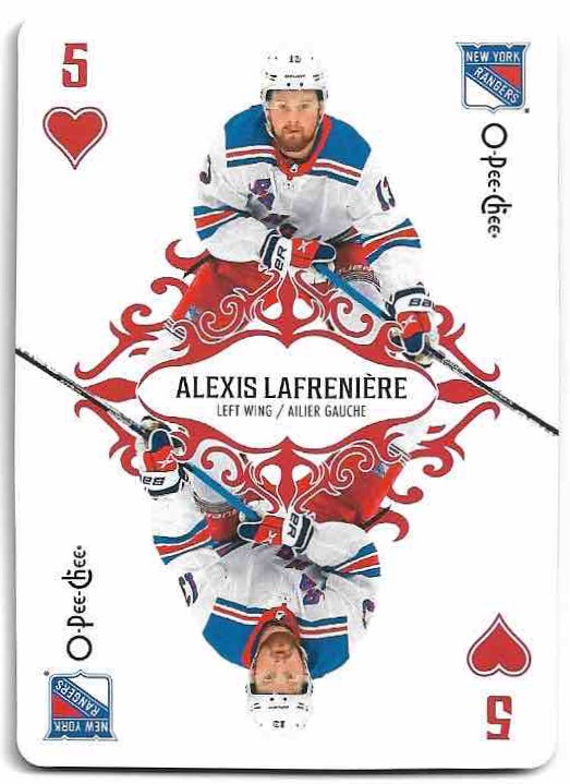 Playing Cards ALEXIS LAFRENIERE 23-24 UD O-Pee-Chee OPC