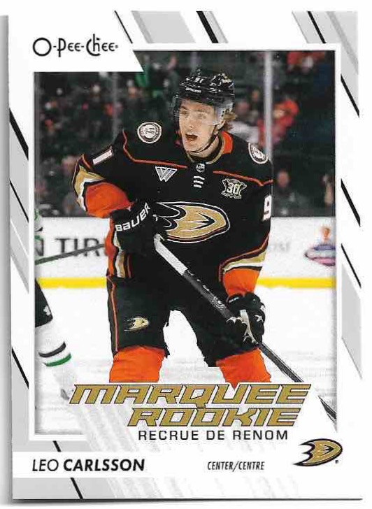 Marquee Rookie LEO CARLSSON 23-24 UD O-Pee-Chee OPC