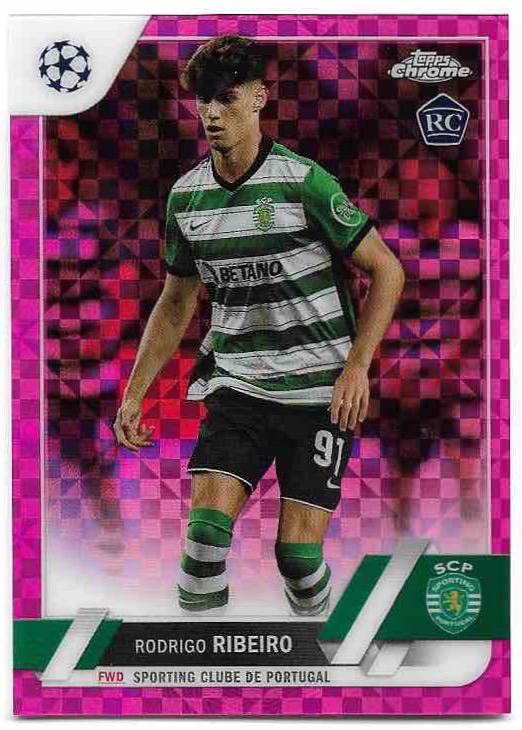 Rookie Pink X-Fractor RODRIGO RIBEIRO 22-23 Topps Chrome UEFA CC /250