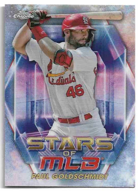 Chrome Stars of MLB PAUL GOLDSCHMIDT 2023 Topps Series 2 Baseball