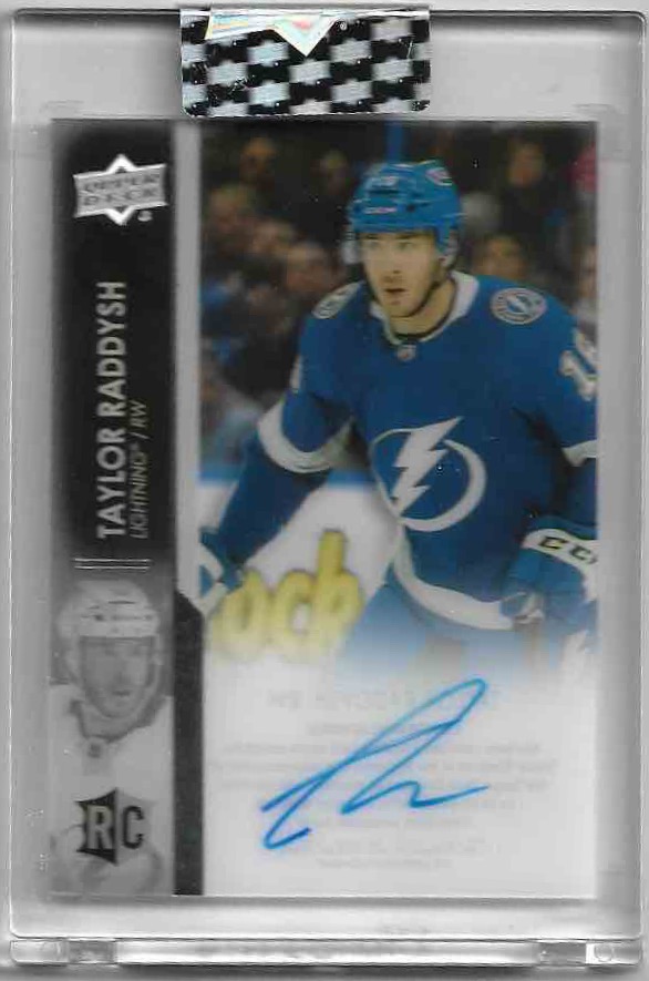 Auto Rookie TAYLOR RADDYSH 21-22 UD Clear Cut Hockey