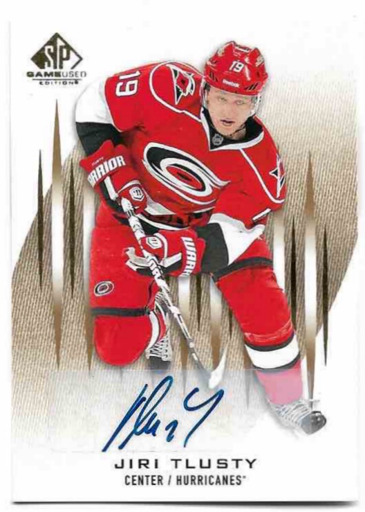 Auto JIŘÍ TLUSTÝ 13-14 UD SP Game Used Hockey