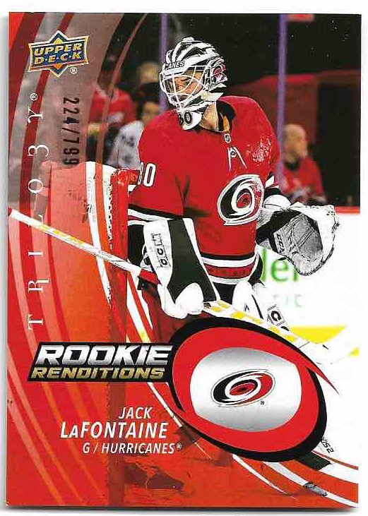 Red Rookie Renditions JACK LAFONTAINE 22-23 UD Trilogy /799