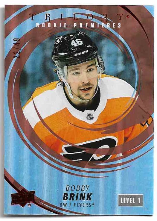 Red Rookie Premieres Level 1 BOBBY BRINK 22-23 UD Trilogy /49