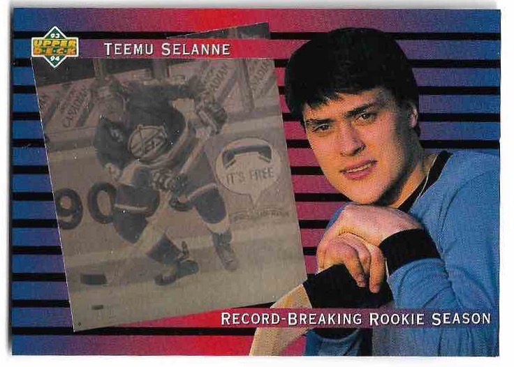 Record Breaking Rookie Season TEEMU SELANNE 93-94 Upper Deck