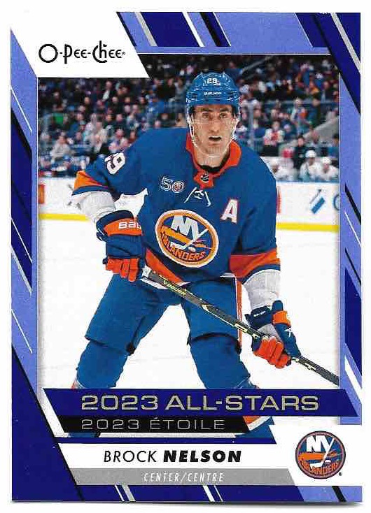 Blue Border All-Stars BROCK NELSON 23-24 UD O-Pee-Chee OPC