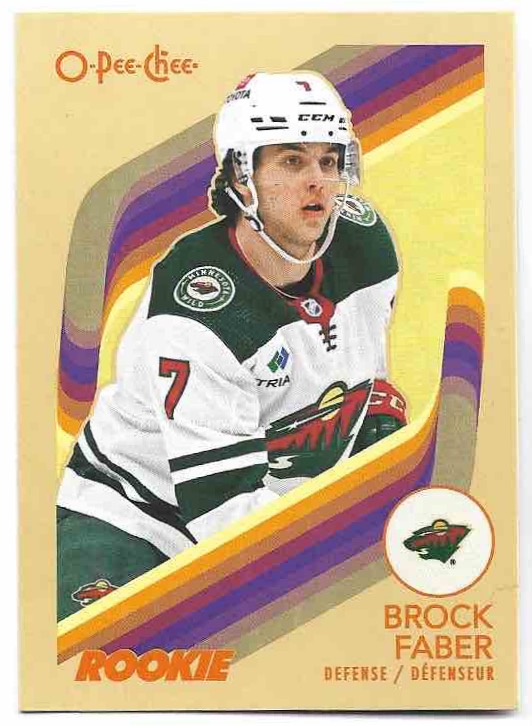 Rookie Retro BROCK FABER 23-24 UD O-Pee-Chee OPC