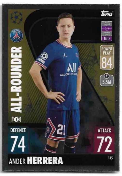 All-Rounder ANDER HERRERA 21-22 Topps Match Attax UCL