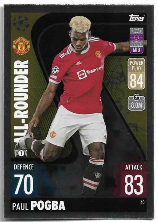 All-Rounder PAUL POGBA 21-22 Topps Match Attax UCL
