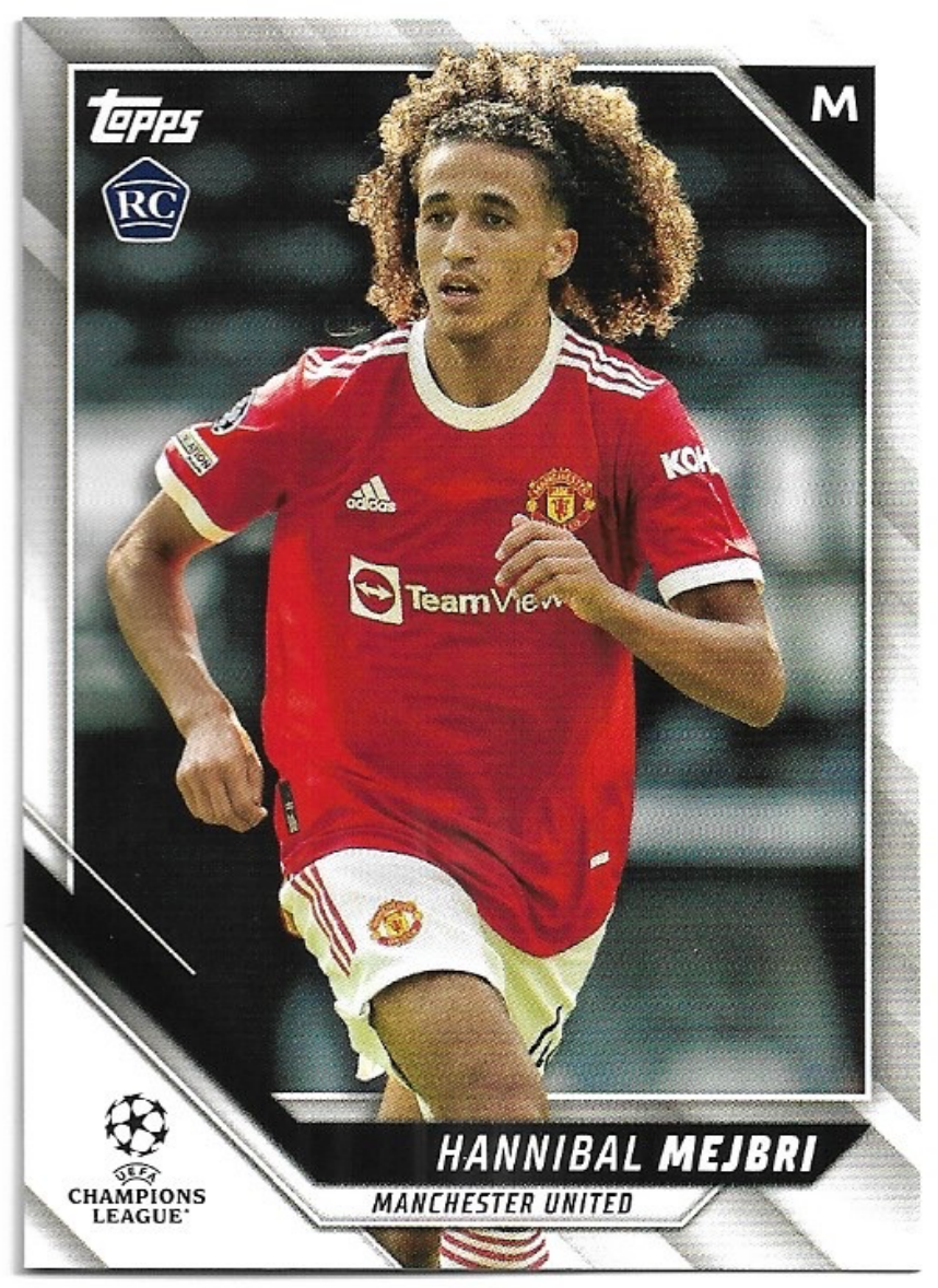 Rookie HANNIBAL MEJBRI 21-22 Topps UEFA Champions League
