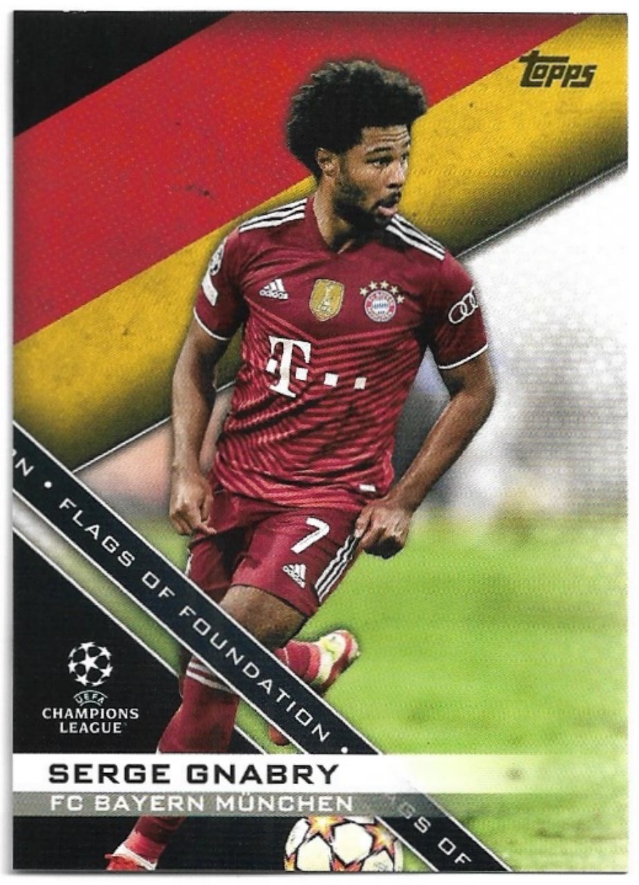 Flags of Foundation SERGE GNABRY 21-22 Topps UEFA Champions League