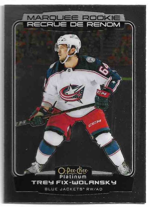 Marquee Rookie TREY FIX-WOLANSKY 22-23 UD O-Pee-Chee OPC Platinum