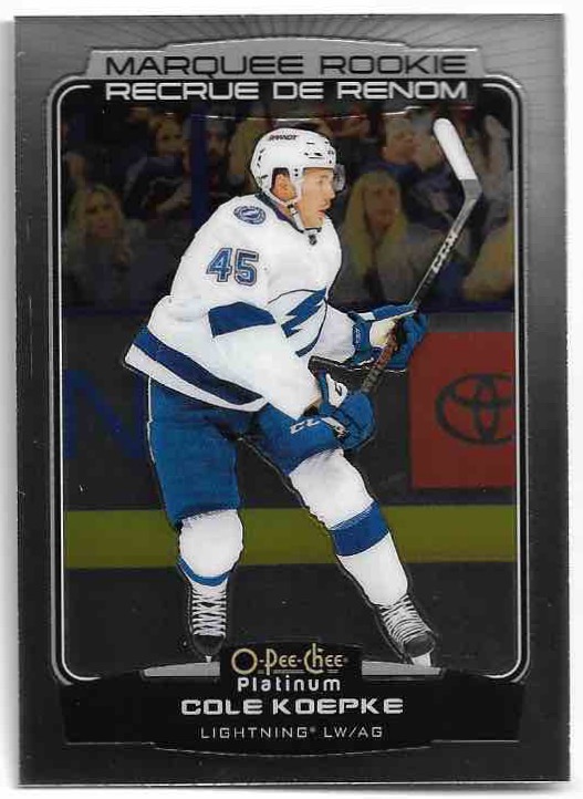 Marquee Rookie COLE KOEPKE 22-23 UD O-Pee-Chee OPC Platinum