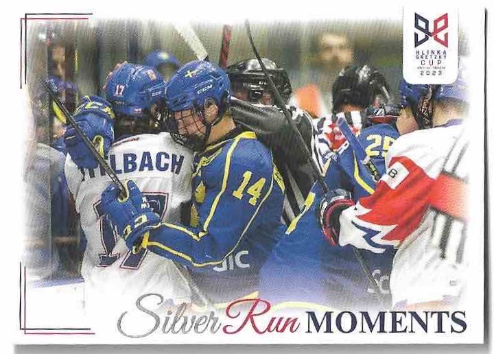 Silver Run Moments Švédové potřebovali vysoké vítězství 2023 Legendary Cards Hlinka Gretzky Cup