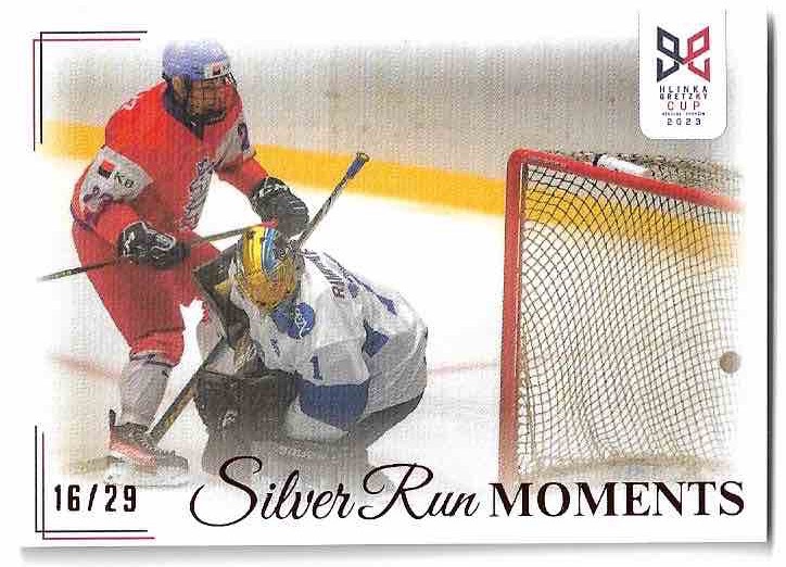 Canvas Silver Run Moments Češi roznesli Finy 8:2 2023 Legendary Cards Hlinka Gretzky Cup /29