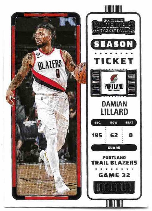 DAMIAN LILLARD 22-23 Panini Contenders Basketball