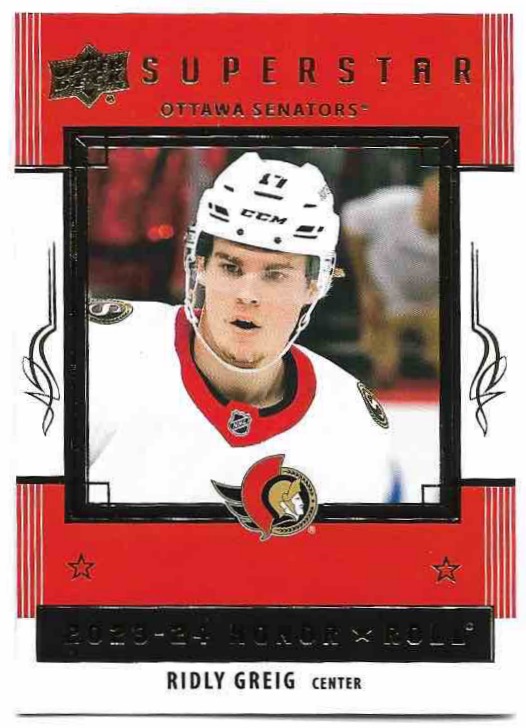Rookie Honor Roll RIDLY GREIG 23-24 UD Series 2