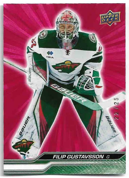 Outburst Red FILIP GUSTAVSSON 23-24 UD Series 2 /25