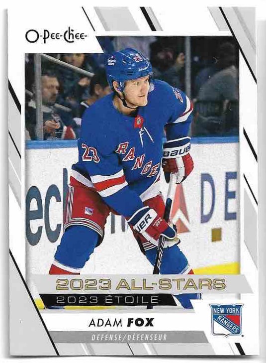 All-Stars ADAM FOX 23-24 UD O-Pee-Chee OPC