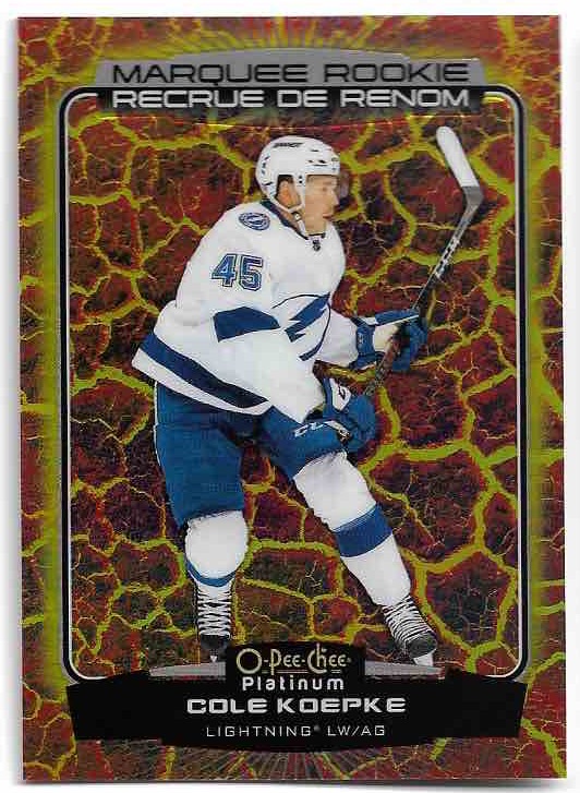 Hot Magma Marquee Rookie COLE KOEPKE 22-23 UD O-Pee-Chee OPC Platinum /499