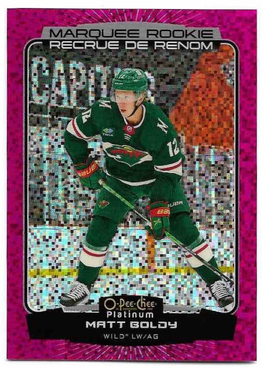 Violet Pixels Marquee Rookie MATT BOLDY 22-23 UD O-Pee-Chee OPC Platinum /299